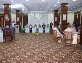 محافظ بنى سويف يشهد المؤتمر التنسيقى النهائى لإجراء الاستفتاء على التعديلات 