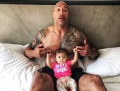 داوين جونسون يحتفل بعيد بميلاد ابنته بصورة