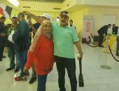 جمال الحاجرى وزوجته من الكويت: الاستفتاء كان أحلى يوم