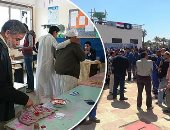 فيديو وصور.. طوابير لجان الوافدين ترفع علامة"النصر" فى الاستفتاء على تعديل الدستور.. لجان العاصمة الإدارية "كامل العدد".. والعاملون بالبترول يصطفون بلجان مطروح.. ولجنة للعاملين بالمنطقة الصناعية بالإسماعيلية