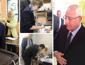 مشاهير وشخصيات عامة أوائل المشاركين فى الاستفتاء.. خالد أبوبكر يصوت فى لجنة بالعجوزة.. جيهان السادات وعبد الرحيم على فى الدقى وعدلى منصور فى أكتوبر.. وخالد الجندى بعد التصويت: أدعو الجميع إلى خيار الصندوق.. صور