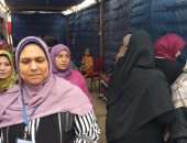 سيدات المنيل يشاركن بقوة فى الاستفتاء على التعديلات‎ الدستورية