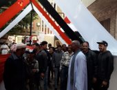 إقبال كثيف للناخبين بلجان الاستفتاء على تعديل الدستور بالزاوية الحمراء  