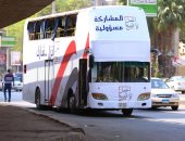 شاهد.. أتوبيس "اعمل الصح" يطوف الشوارع لحث المواطنين على المشاركة بالاستفتاء