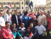 بعد دعوة رئيس البريد للمشاركة فى الاستفتاء..العاملون بالبريد ينظمون مسيرات تأييد للتعديلات