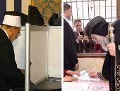 شيخ الأزهر والبابا تواضروس يصوتان على تعديلات الدستور