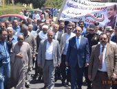صور... محافظ البحر الأحمر يتقدم مسيرة مؤيدة للتعديلات الدستورية برأس غارب 