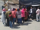 توافد المواطنين على لجان أكتوبر للمشاركة فى الاستفتاء على التعديلات الدستورية