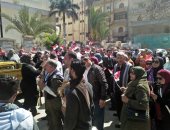 صور.. مسيرة حاشدة للتربية والتعليم بدمياط وأخرى لأبناء الشرقية 