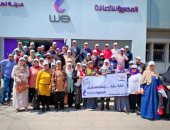 فيديو.. حشود عمالية من المصرية للاتصالات لدعم الاستفتاء على التعديلات الدستورية