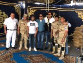 على ربيع وأوس وأوس يشاركان فى الاستفتاء على تعديلات الدستور 