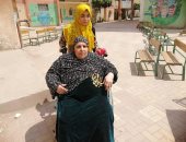 صور.. سيدة سبعينية قعيدة من لجان الوراق: نزلت علشان خاطر الاستقرار