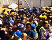 فيديو..حشود ضخمة من العمال أمام لجان العاصمة الإدارية ثالث أيام الاستفتاء