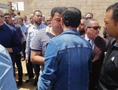 إيهاب جلال ونجوم المصرى فى جنازة والدة حمد إبراهيم