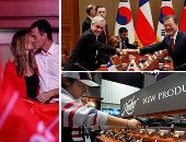 صور.. العالم هذا الصباح.. لقاء الرئيس الكورى مون جيه إين بنظيره التشيلى سيباستيان بينيرا فى سيول.. الاجتماع السنوى للجمعية الوطنية للبنادق (NRA) فى أمريكا.. الإسبان يحتفلون بنتائج الانتخابات البرلمانية