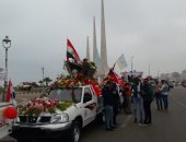 صور.. انطلاق موكب زهور فى الإسكندرية بمناسبة الاحتفال بأعياد الربيع