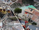 صور وفيديو ..الكوارث الطبيعية كابوس يهدد البشرية.. انهيار أرضى يبتلع 64 منزلا فى بوليفيا وإجلاء 88 أسرة.. 3 أشخاص فى عداد المفقودين.. وأفغانستان تفقد الآلاف سنويا فى انهيارات مماثلة
