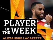 لاكازيت نجم ارسنال أفضل لاعب فى ذهاب نصف نهائي الدوري الاوروبي