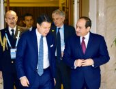 السيسى يعزى رئيس وزراء إيطاليا فى ضحايا فيروس كورونا