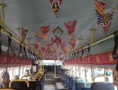 مرحب شهر الصوم.. وسائل المواصلات تبتهج بزينة رمضان فرحا بقدومه