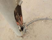 كابل كهرباء مكشوف بمدينة العبور .. والأهالى يطالبون بإصلاحه