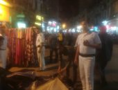 حملة مسائية مكبرة لإزالة الإشغالات والتعديات وسط الإسكندرية