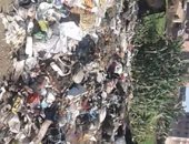 شكوى من تراكم القمامة فى مدخل قرية دنديط مركز ميت غمر التابع بالدقهلية