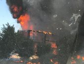 السيطرة على حريق التهم "برادين" فى الشرقية.. صور