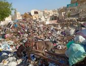 انتشار مقالب القمامة أمام مدينة الفسطاط الجديدة بجوار متحف الحضارات