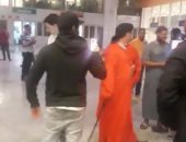 صور.. الزمالك يصل مطار وجدة بالمغرب وسط استقبال فرقة موسيقية