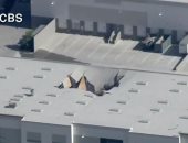 سقوط مقاتلة إف-16 فوق مبنى تجارى بولاية كاليفورنيا الأمريكية
