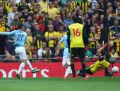 مانشستر سيتي يضع يدًا على كأس الاتحاد بثنائية ضد واتفورد في أول شوط