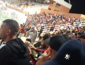 صور.. جمهور نهضة بركان يحتشد فى مدرجات مواجهة الزمالك