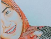 "ريم" تشارك بموهبتها فى الرسم.. وتحلم بالشهرة والتقدير