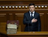 فولوديمير زيلينسكى يؤدى اليمين الدستورية رئيسا لأوكرانيا