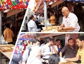 "الدين لله والكنافة للجميع".. مسيحيون يصنعون القطايف والكنافة ويبيعونها للمسلمين فى أسيوط.. ويؤكدون: كلنا واحد ومحدش يقدر يفرقنا.. ورمضان شهر البركة والرحمة.. وأقباط يشترون الحلوى: عادة مجتمعية تجمعنا كمصريين