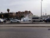 اشتعال النار فى سيارة بسبب ارتفاع درجات الحرارة بهليوبوليس