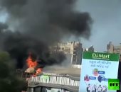 مصرع 17 شخصا فى حريق بمركز تسوق فى الهند.. فيديو