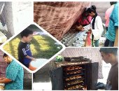 صور.. 15 شابا مسلما و قبطيا بكفر الشيخ يقدمون وجبات إفطار صائم يومياً لـ450 شخصا من الأهالي والمغتربات والعمال.. المنظمون: نعد لوجبات العام القادم عقب انتهاء رمضان وسعادتنا في خدمة الصائمين