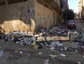شكوى من انتشار القمامة بشارع عشرة جسر السويس