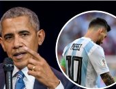 أوباما يستشهد بفشل ميسى مع الأرجنتين لإلهام الشباب.. فيديو