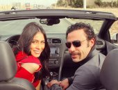 بالفيديو..محمد إمام لهاجر أحمد فى كواليس هوجان: " بتخضينى لما بتصوتى"