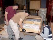 المتحف المصرى الكبير يستقبل 181قطعة أثرية من متحف التحرير.. صور