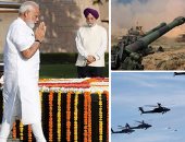 صور.. العالم هذا الصباح.. تدريبات عسكرية تحاكى دخول جيش التحرير الشعبى الصيني لجزيرة بينجتونج.. رئيس الوزراء الهندى يضع باقات الورود على النصب التذكارى لـ"المهاتما غاندى"