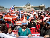 مظاهرات حاشدة فى منغوليا للمطالبة بتنحى الحكومة بسبب الفساد والانهيار الاقتصادى