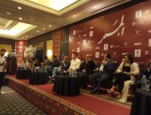صور.. تفاصيل وتصريحات أبطال فيلم "الممر" فى المؤتمر الصحفى 