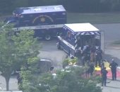 آثار حادث اطلاق النار فى المركز البلدى بولاية فيرجينيا الأمريكية 