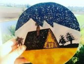 مها طالبة بفنون جميلة تشارك صحافة المواطن بمجموعة من لوحاتها