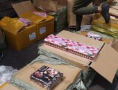 صور..ضبط 4.5 مليون قطعة مستحضرات تجميل قبل تهريب من ميناء الإسكندرية