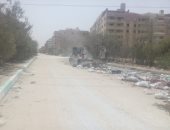 صور.. حملة لرفع مخلفات الهدم والقمامة من شوارع هضبة الأهرام